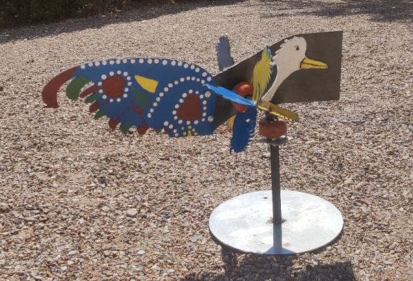 Bird shaped weathervane