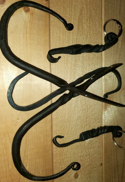 J Hooks, S Hooks, and Bottle openers I completed during my blacksmithing classes.